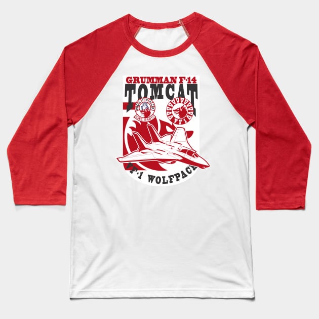 VF-1 Wolfpack Baseball T-Shirt by MBK